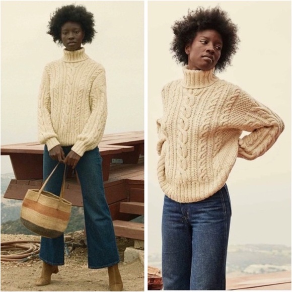 Cozy Cream Cable Knit Sweater